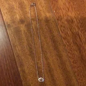 Authentic Coach rose gold plated fashion necklace